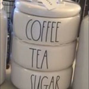 Rae Dunn coffee sugar tea Stackers